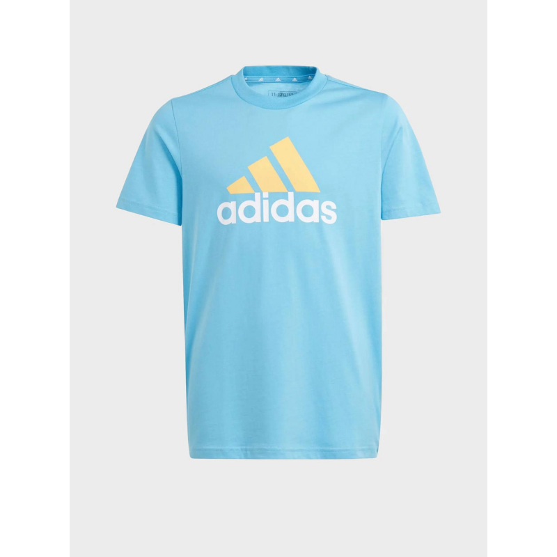 T-shirt big logo 2 bleu jaune enfant - Adidas