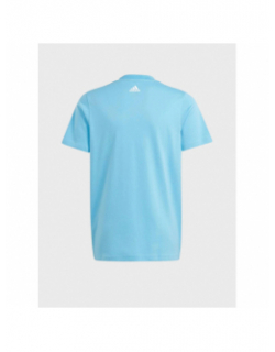 T-shirt big logo 2 bleu jaune enfant - Adidas