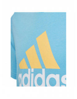 T-shirt big logo 2 bleu jaune enfant - Adidas