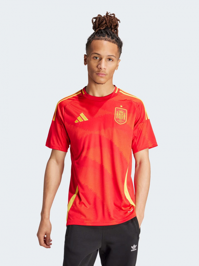 T-shirt de football fef rouge jaune homme - Adidas