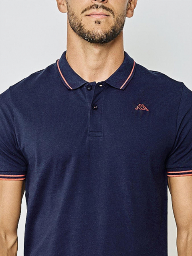 Polo ezio korporate bleu marine homme - Kappa