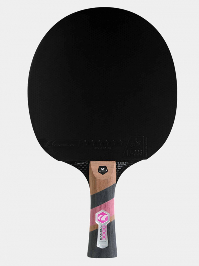 Raquette tennis de table excell 3000 carbon rose - Cornilleau