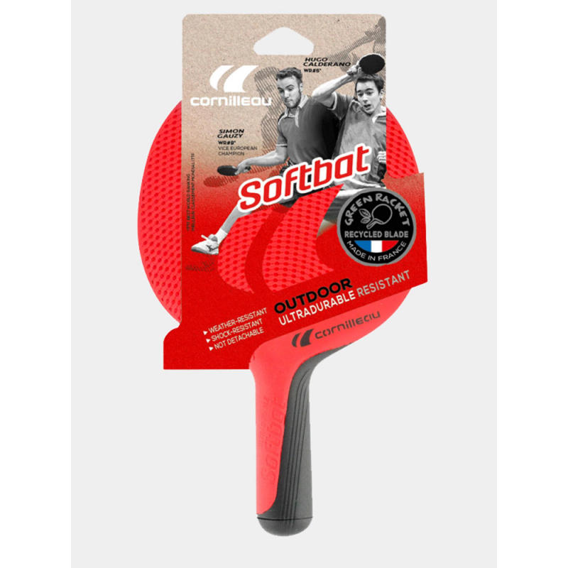 Raquette de ping pong softbat outdoor rouge - Cornilleau