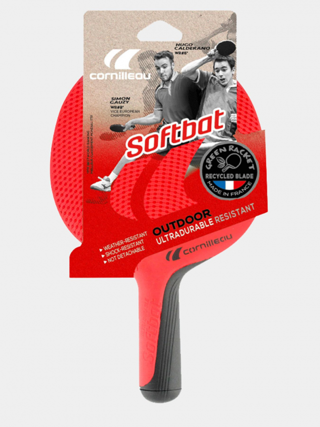 Raquette de ping pong softbat outdoor rouge - Cornilleau