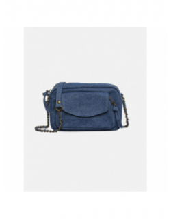 Sac bandoulière pcodette denim bleu foncé femme - Pieces