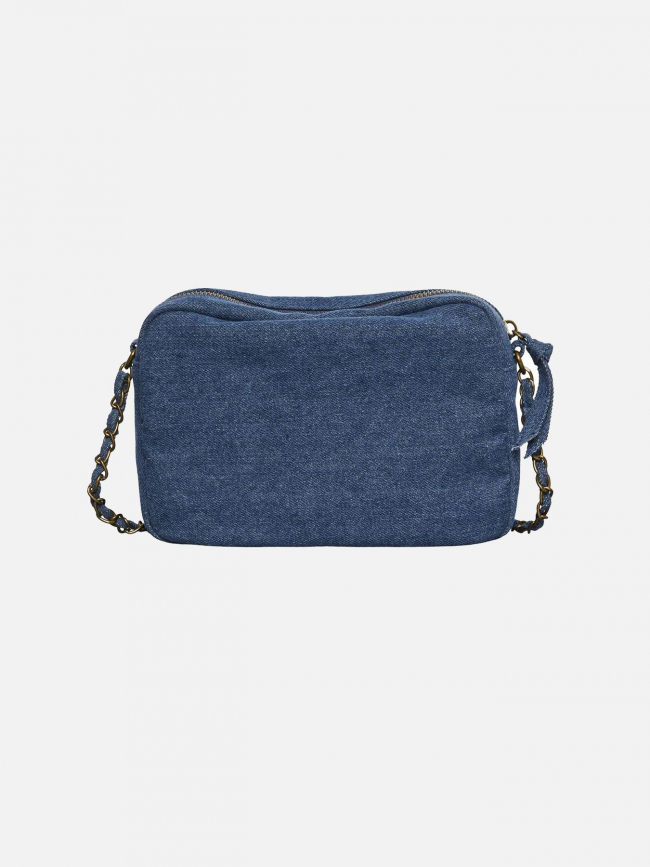 Sac bandoulière pcodette denim bleu foncé femme - Pieces