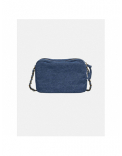 Sac bandoulière pcodette denim bleu foncé femme - Pieces