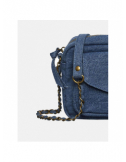 Sac bandoulière pcodette denim bleu foncé femme - Pieces