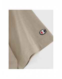 T-shirt crewneck logo beige homme - Champion