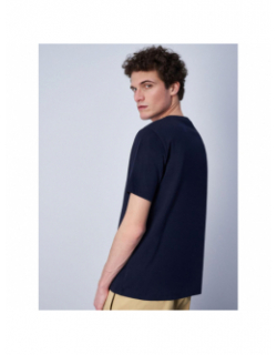 T-shirt crewneck logo bleu marine homme - Champion