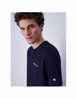 T-shirt crewneck logo bleu marine homme - Champion