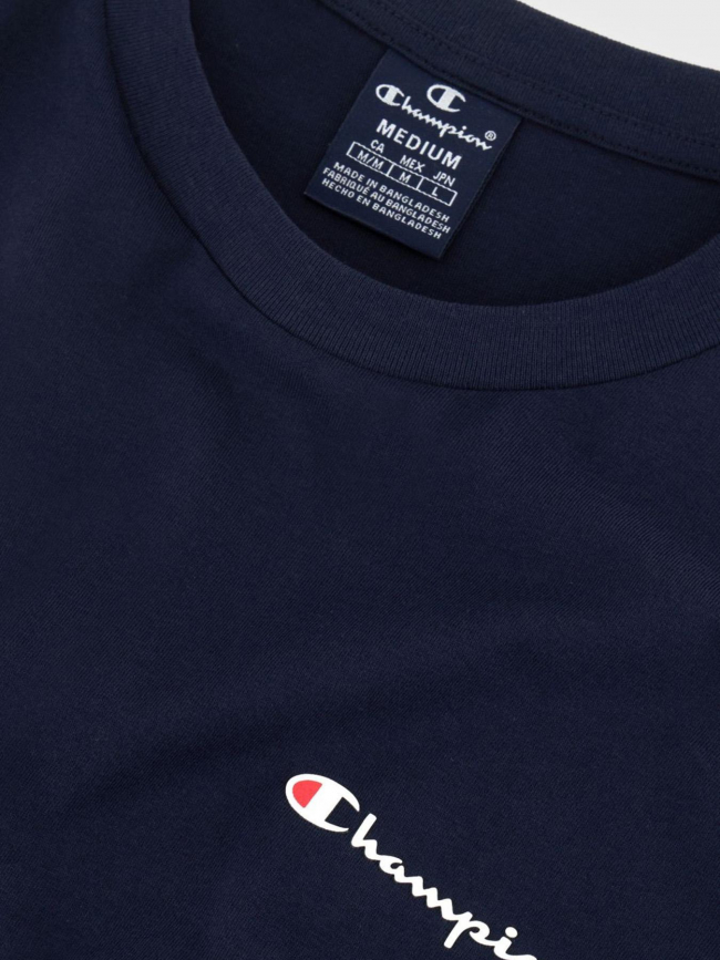 T-shirt crewneck logo bleu marine homme - Champion