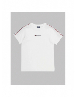 T-shirt crewneck imprimé logo blanc enfant - Champion