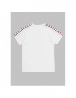 T-shirt crewneck imprimé logo blanc enfant - Champion