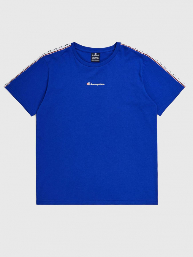 T-shirt crewneck imprimé logo bleu enfant - Champion