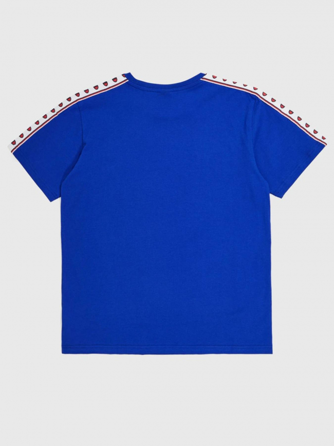 T-shirt crewneck imprimé logo bleu enfant - Champion