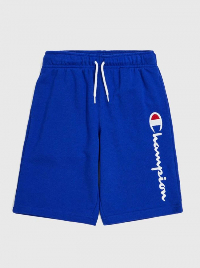 Short jogging logo brodé bleu garçon - Champion