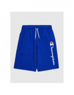 Short jogging logo brodé bleu garçon - Champion