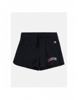 Short logo dégradé rose court noir fille - Champion