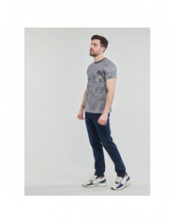 T-shirt manches courtes niki imprimé bleu homme - Deeluxe