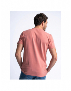 T-shirt ss classic imprimé rose homme - Petrol Industries