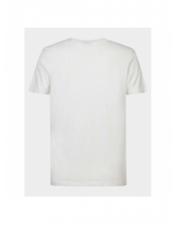 T-shirt motor imprimé blanc homme - Petrol Industries