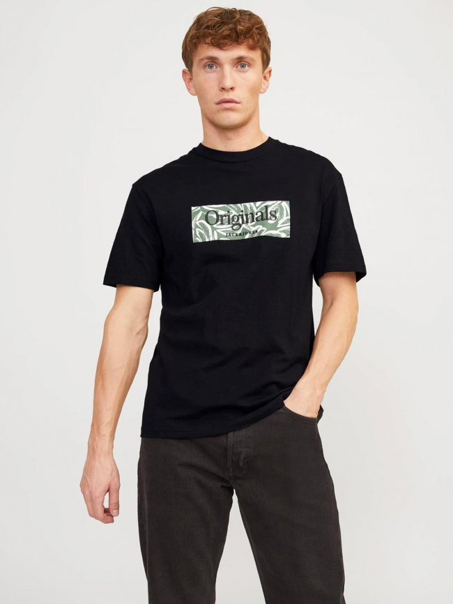 T-shirt jorlafayette branding imprimé noir homme - Jack & Jones