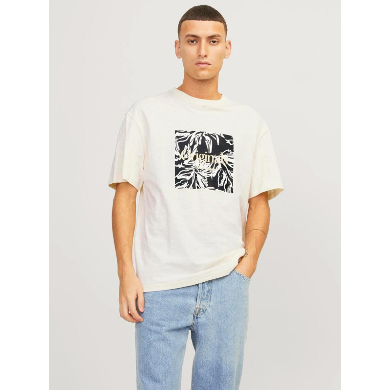 T-shirt jorlafayette branding crème homme - Jack & Jones