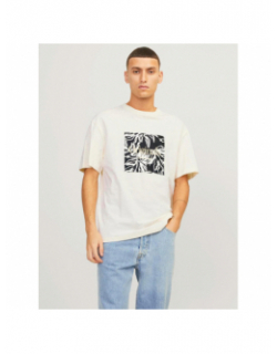 T-shirt jorlafayette branding crème homme - Jack & Jones