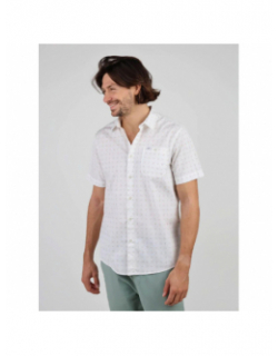 Chemise manches courtes motifs crème homme - Oxbow