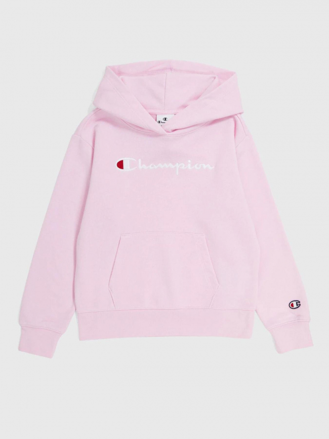 Sweat à capuche hooded rose fille - Champion