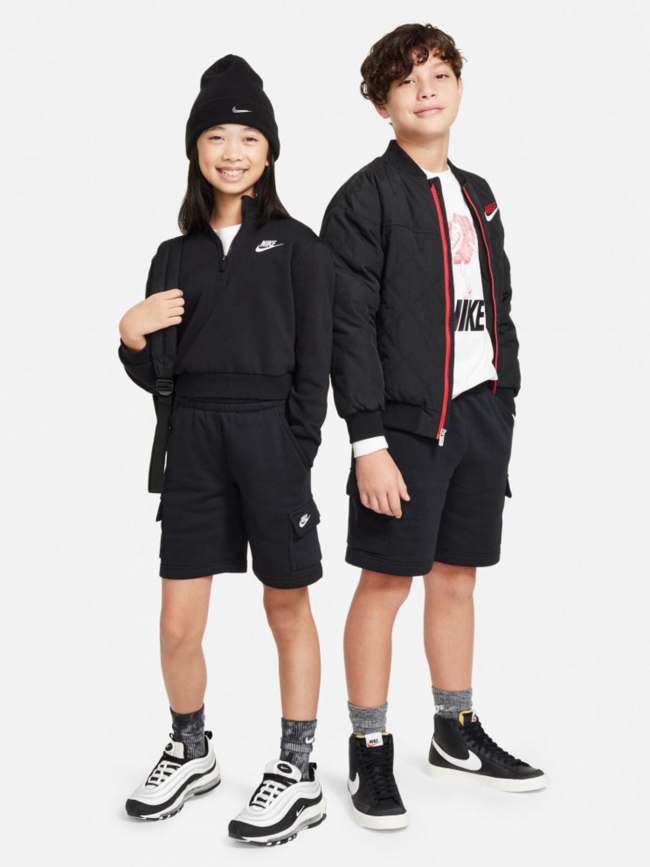 Short nsw club fleece cargo noir enfant - Nike