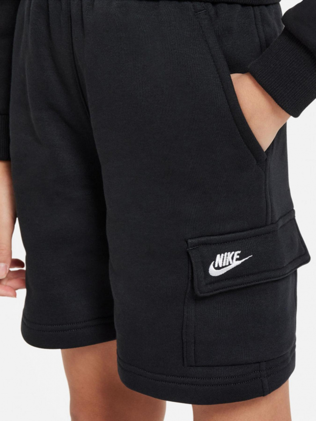 Short nsw club fleece cargo noir enfant - Nike