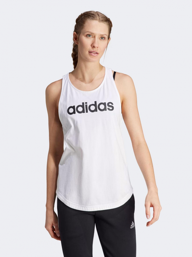 Débardeur de sport logo blanc femme - Adidas