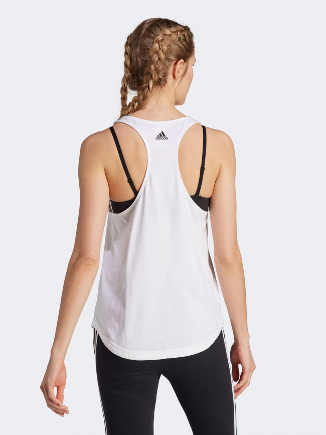 Débardeur de sport logo blanc femme - Adidas