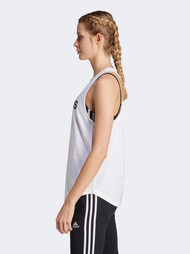 Débardeur de sport logo blanc femme - Adidas