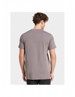 T-shirt 3 stripes marron doré homme - Adidas