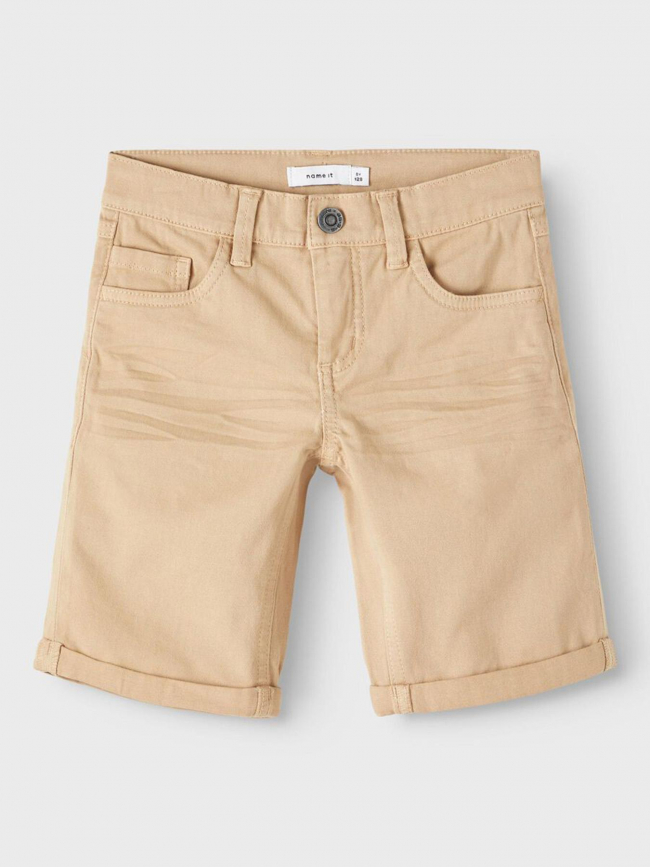 Bermuda nkmsofus twiisak long beige garçon - Name It