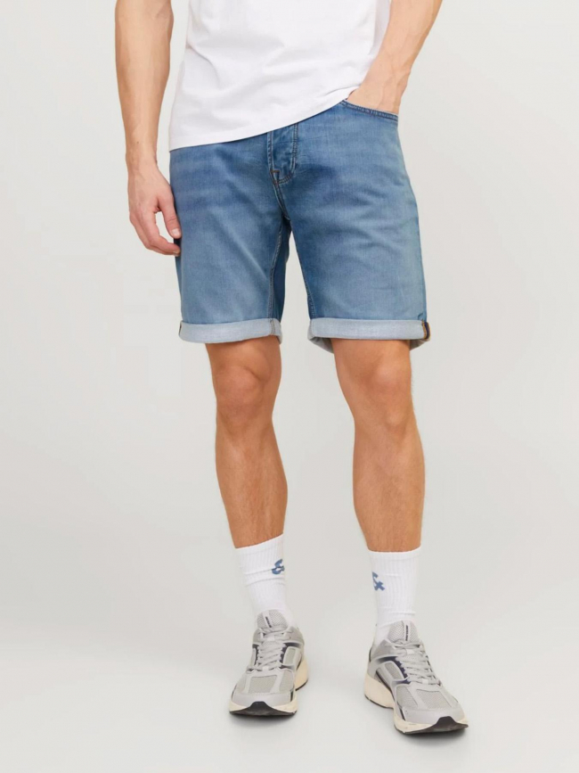 Short en jean rick icon ge 381 bleu homme - Jack & Jones