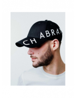 Casquette lateral noir blanc homme - Chabrand