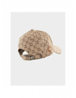 Casquette logo icone beige marron homme - Chabrand