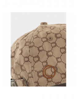 Casquette logo icone beige marron homme - Chabrand