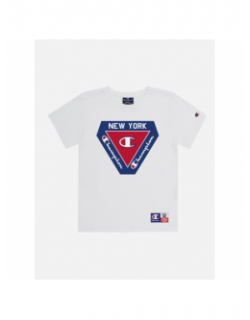 T-shirt crewneck logo new york blanc enfant - Champion