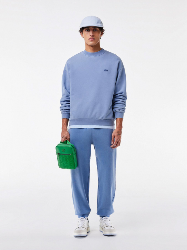 Sweatshirt effet vieillit bleu homme - Lacoste