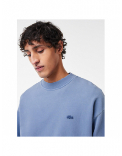 Sweatshirt effet vieillit bleu homme - Lacoste