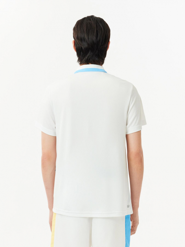 Polo bonnie bandes blanc homme - Lacoste