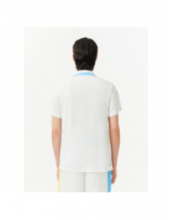 Polo bonnie bandes blanc homme - Lacoste