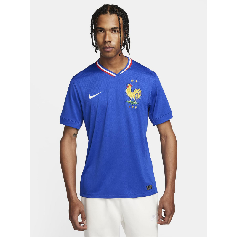 Maillot football domicile 2024 france bleu homme - Nike