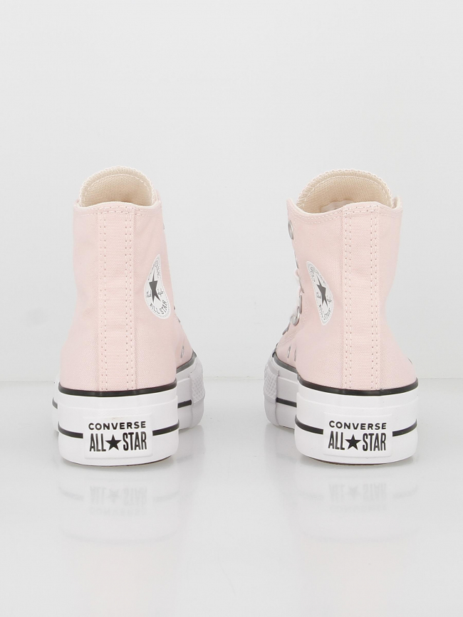 Converse plateforme chuck taylor all star lift rose - Converse