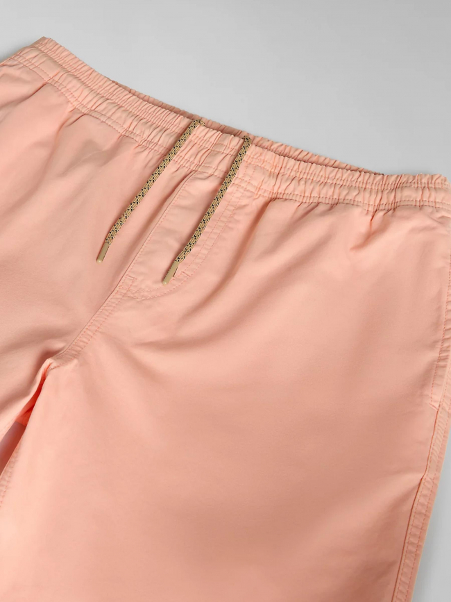 Short boyd taille élastique rose saumon homme - Napapijri